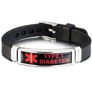 Type 1 Diabetes Awareness Medical Alert Bracelet